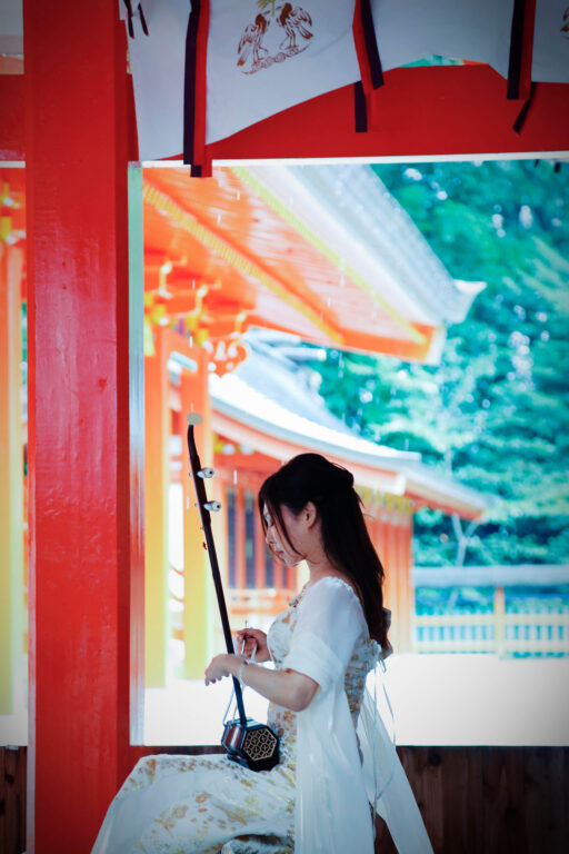 女性音楽家のプロフィール写真　プロフィール撮影