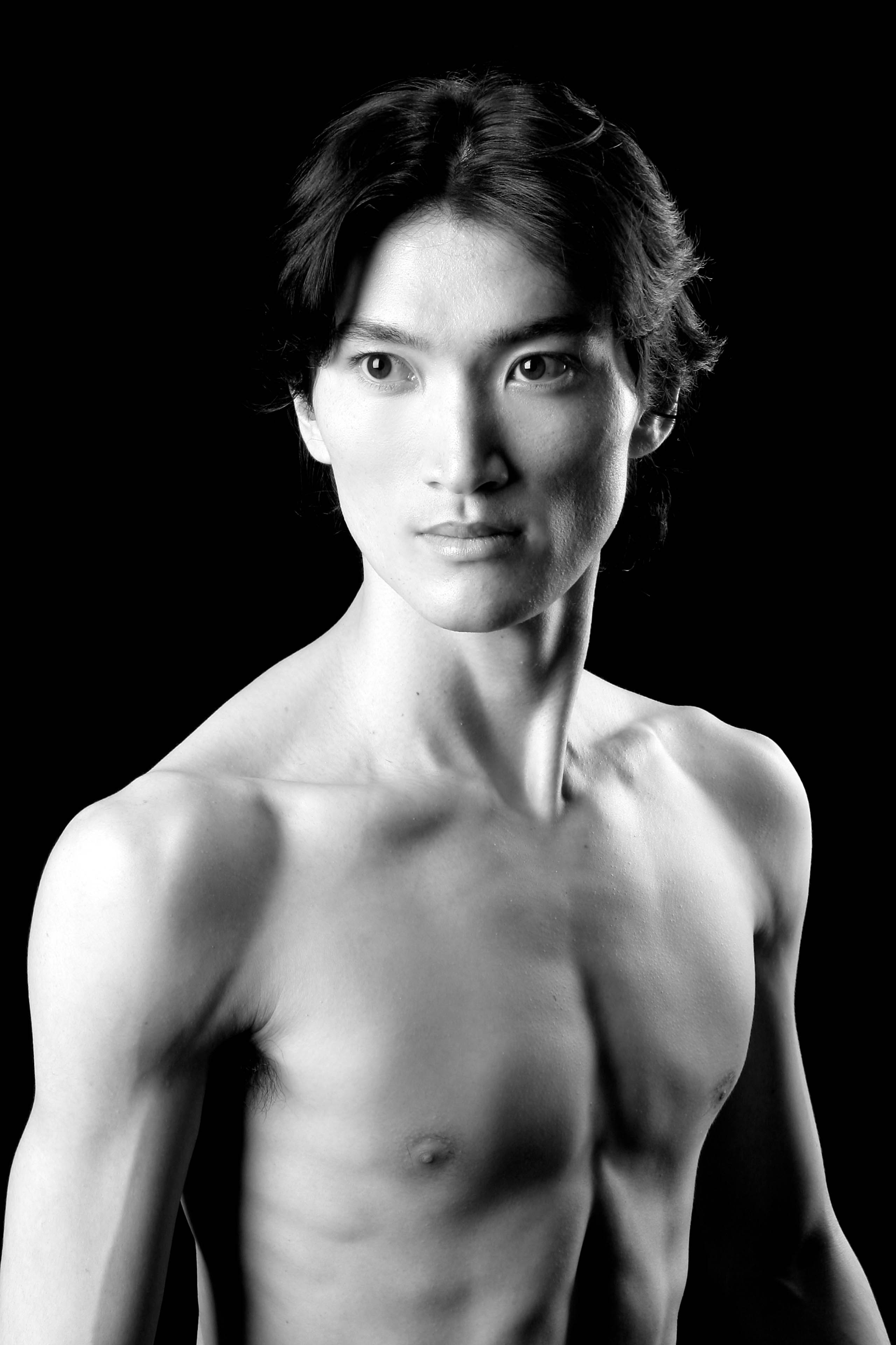 男性アスリートのプロフィール撮影　プロフィール写真