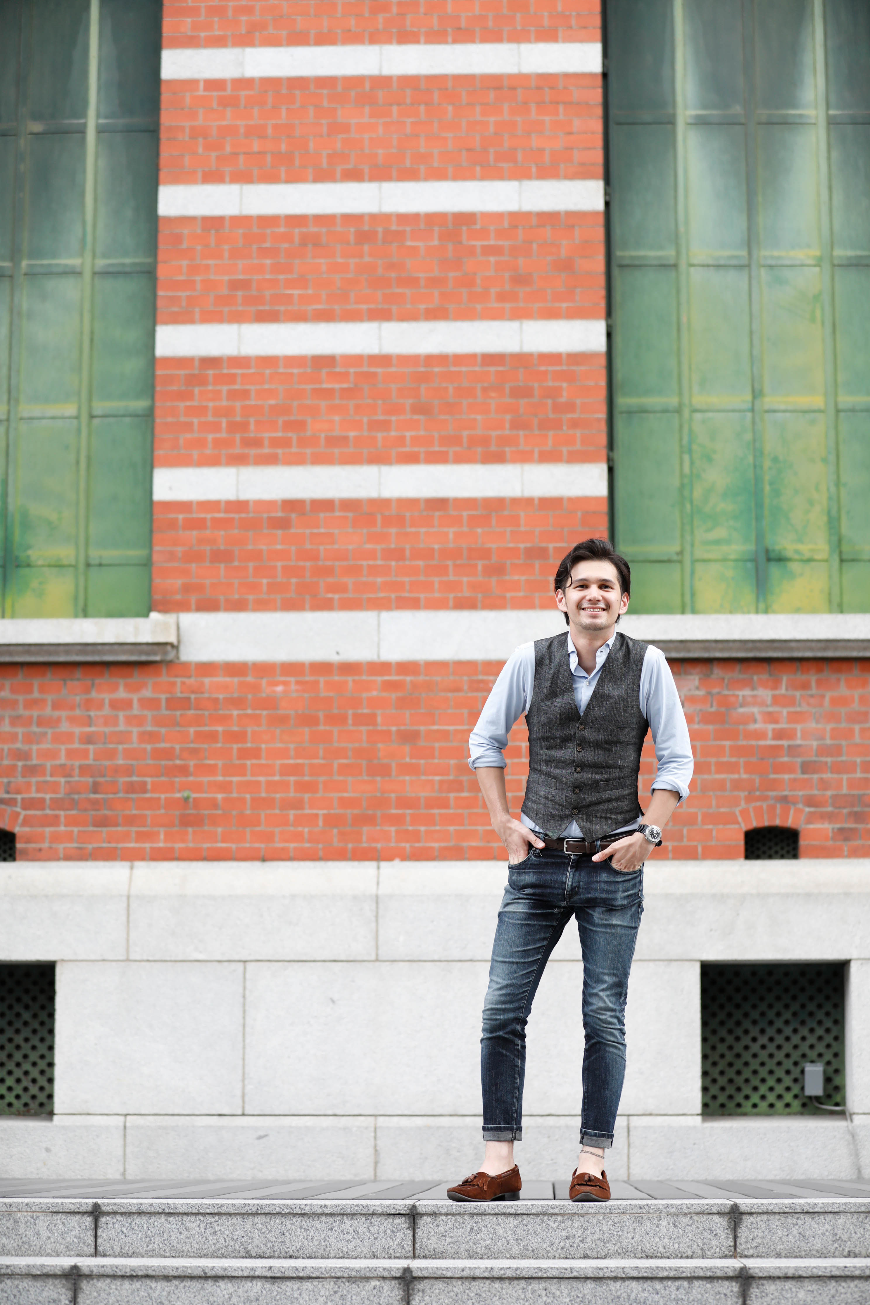 メンズON・OFF　男性ポートレート撮影　ロケフォト