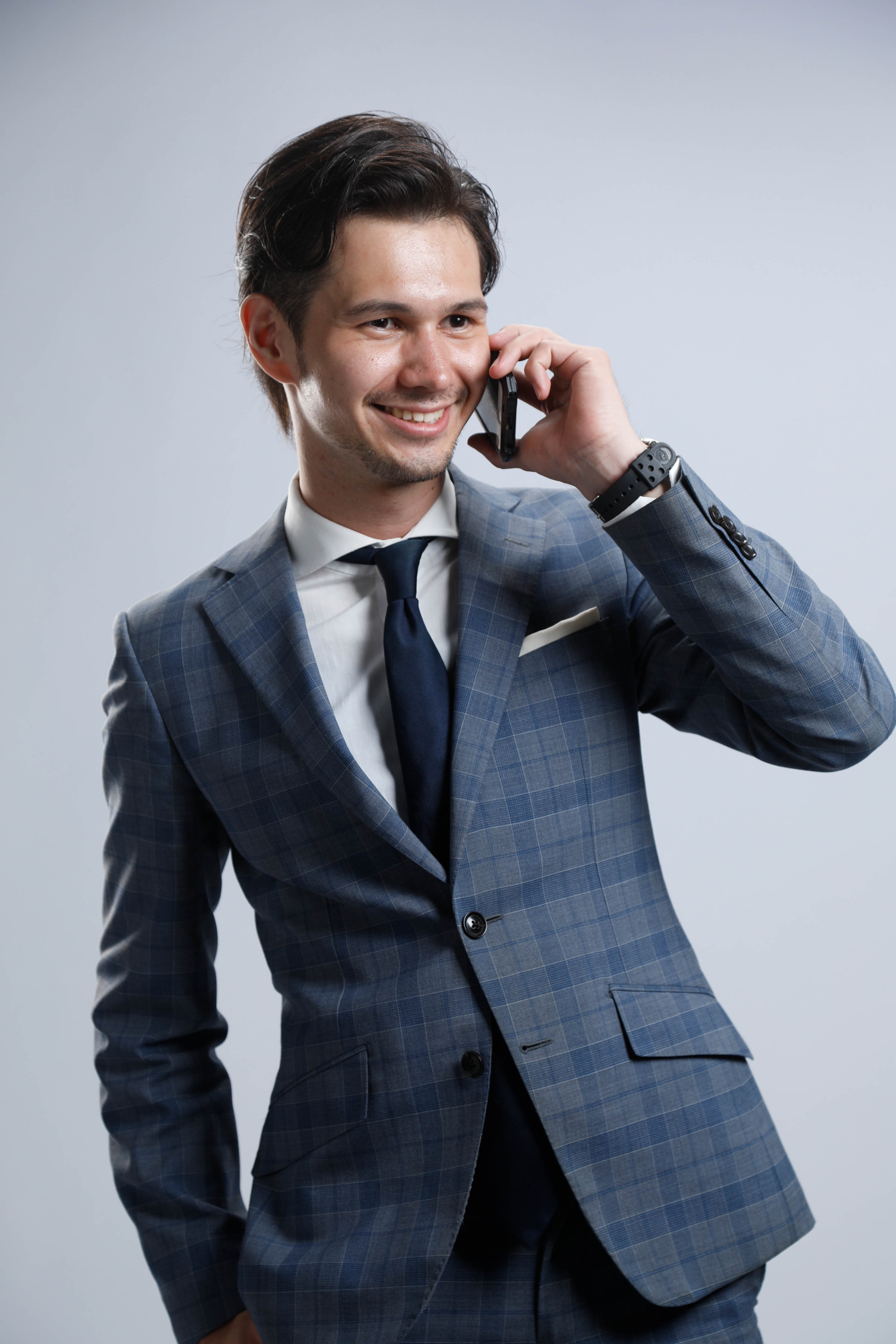 メンズON・OFF　男性ポートレート撮影　スタジオで