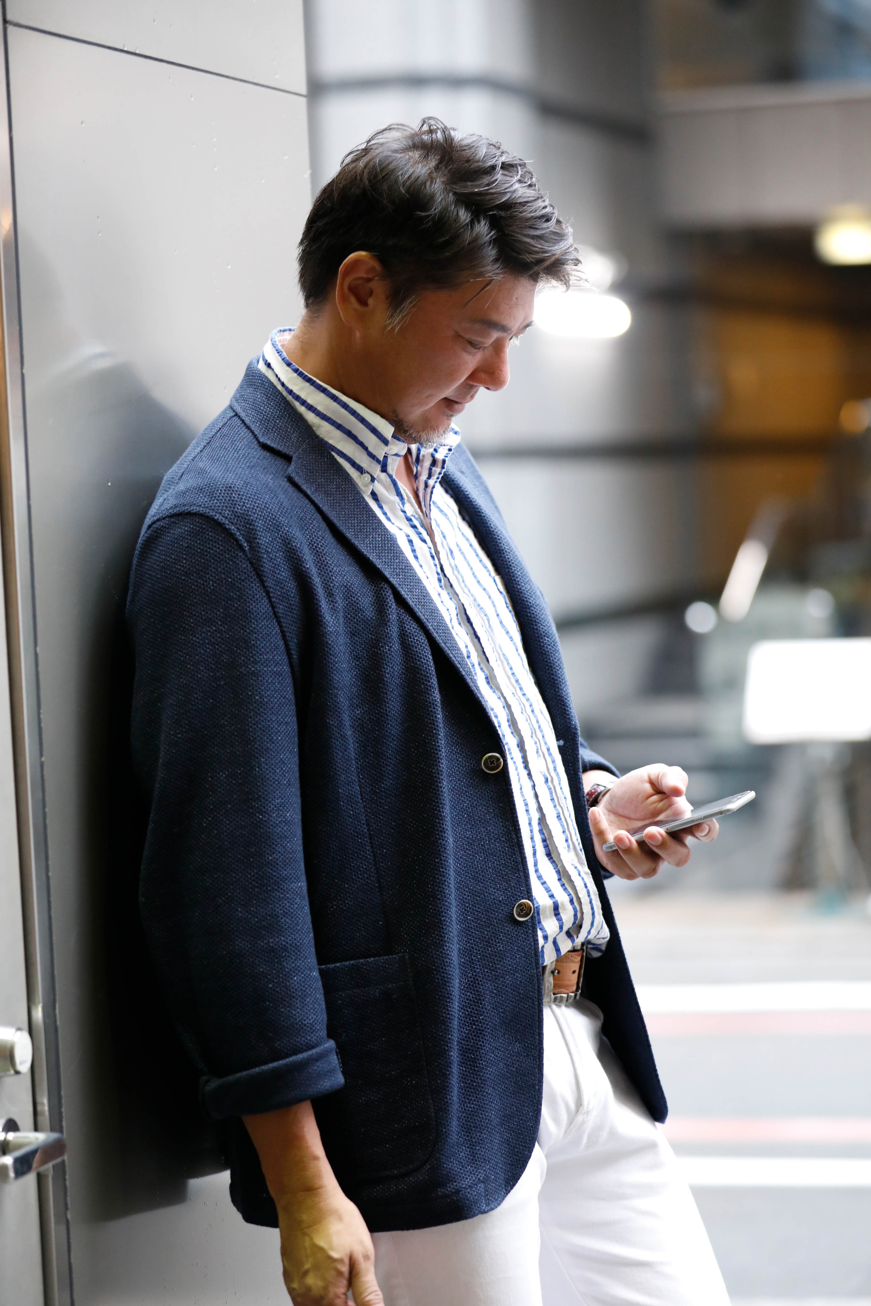 メンズON・OFF　男性ポートレート撮影　ロケフォト