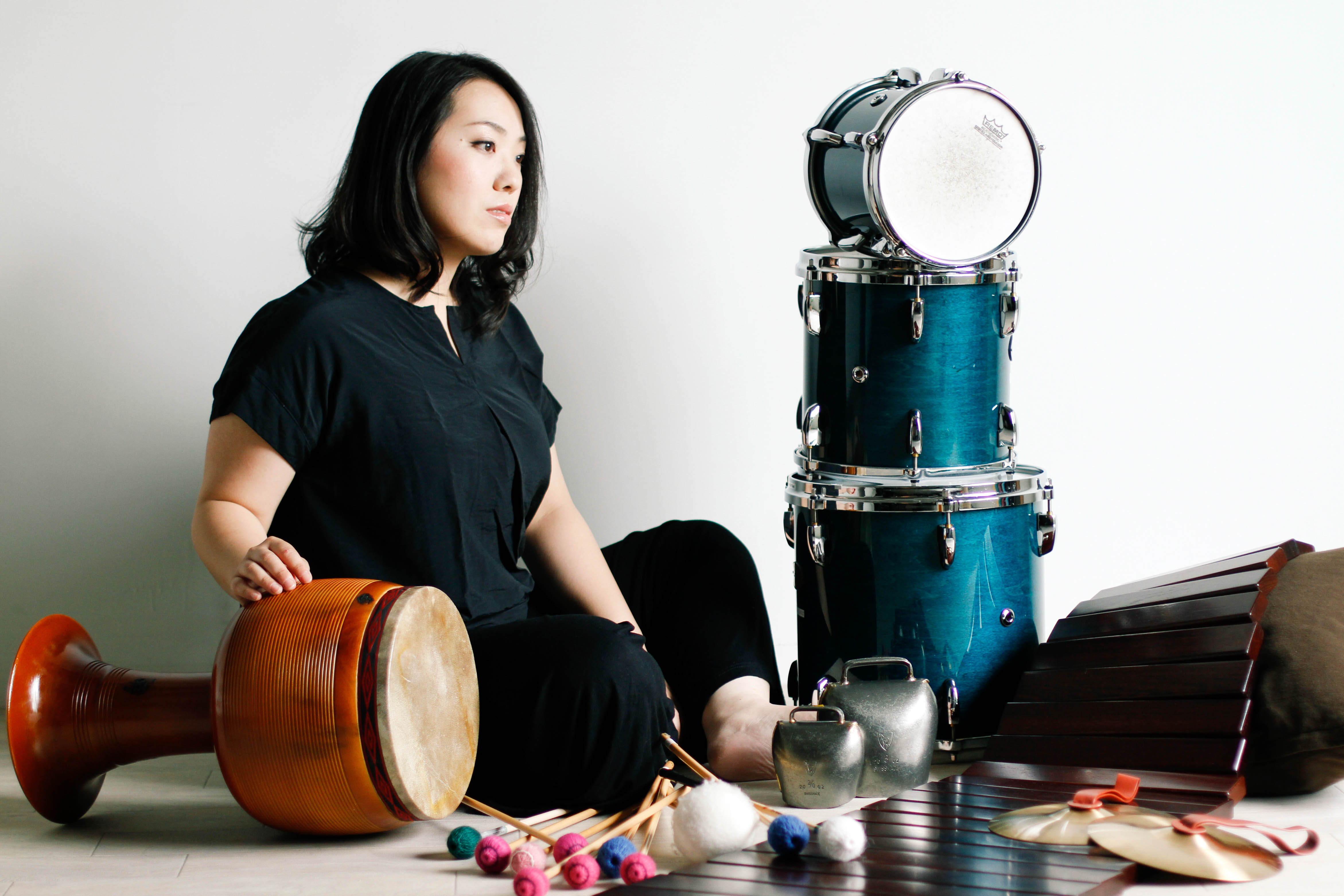 女性音楽家のポートレート　プロフィール撮影