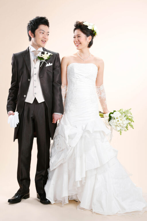 ブライダルフォト　前撮り　スタジオ撮影