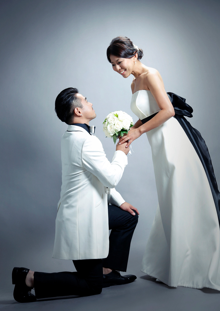 ブライダルフォト　前撮り　スタジオ撮影