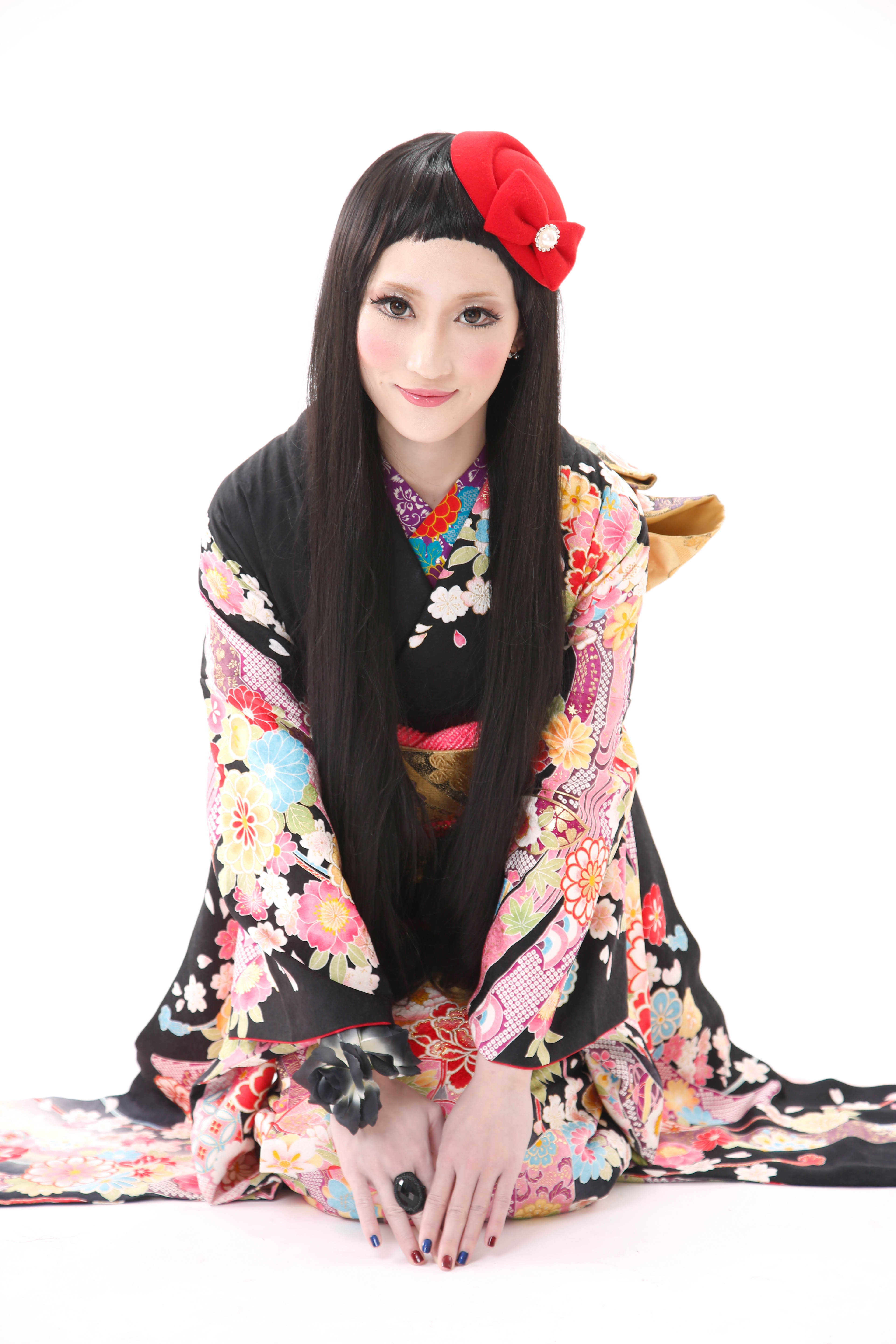 卒業式・成人式記念撮影　着物で