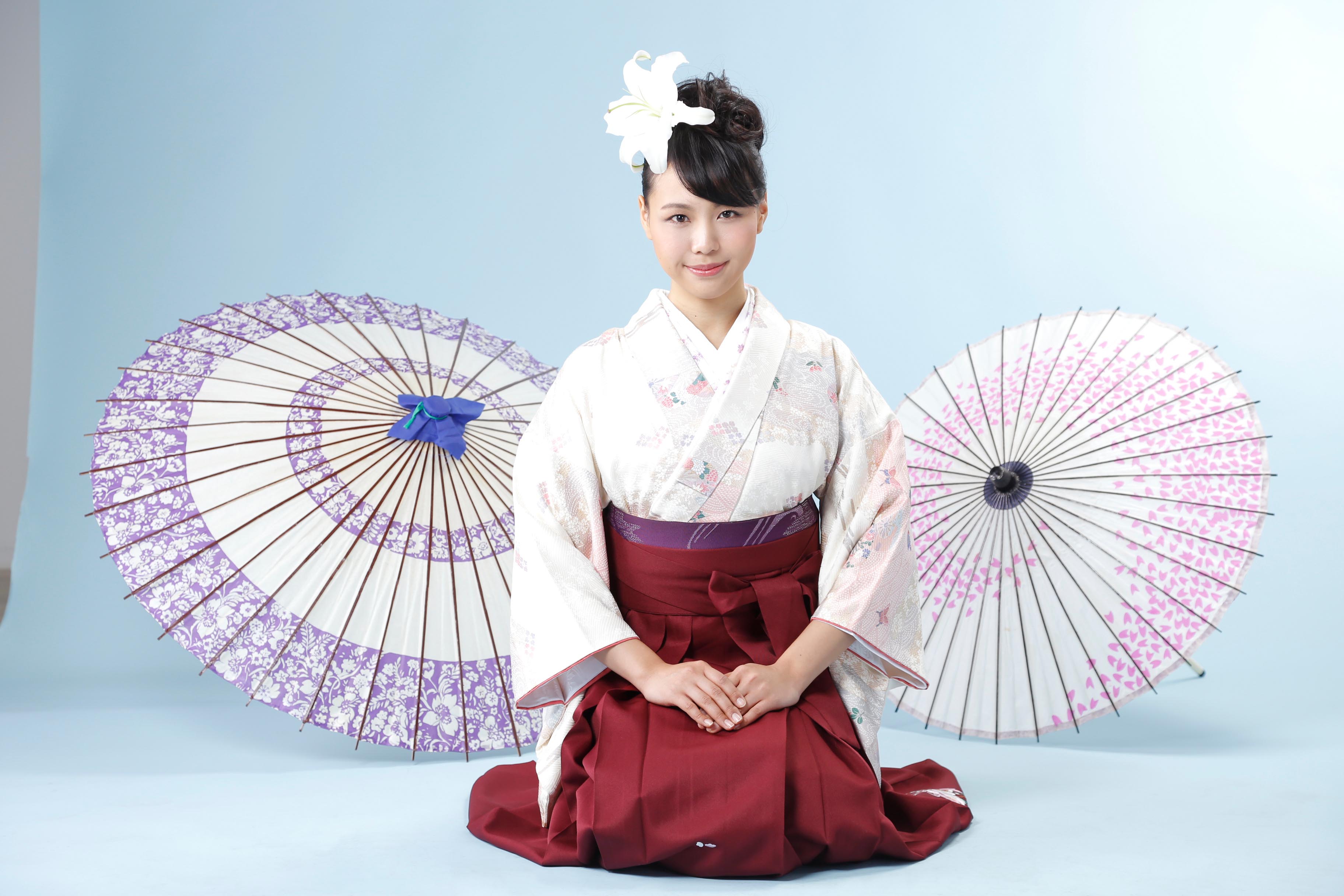 卒業式・成人式記念　着物でポートレート撮影