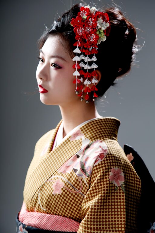 卒業式・成人式記念　着物でポートレート撮影