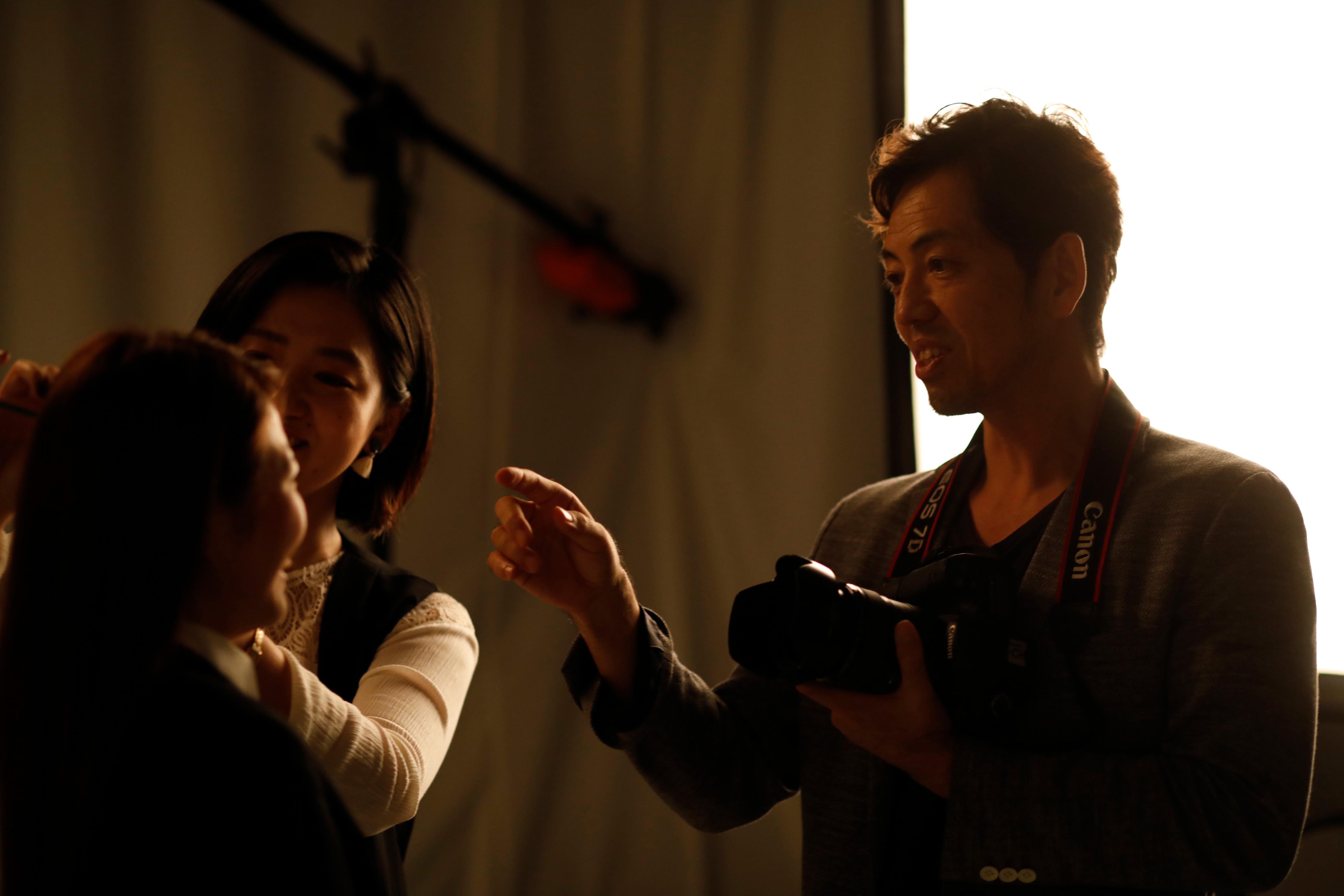 内匠淳　撮影風景