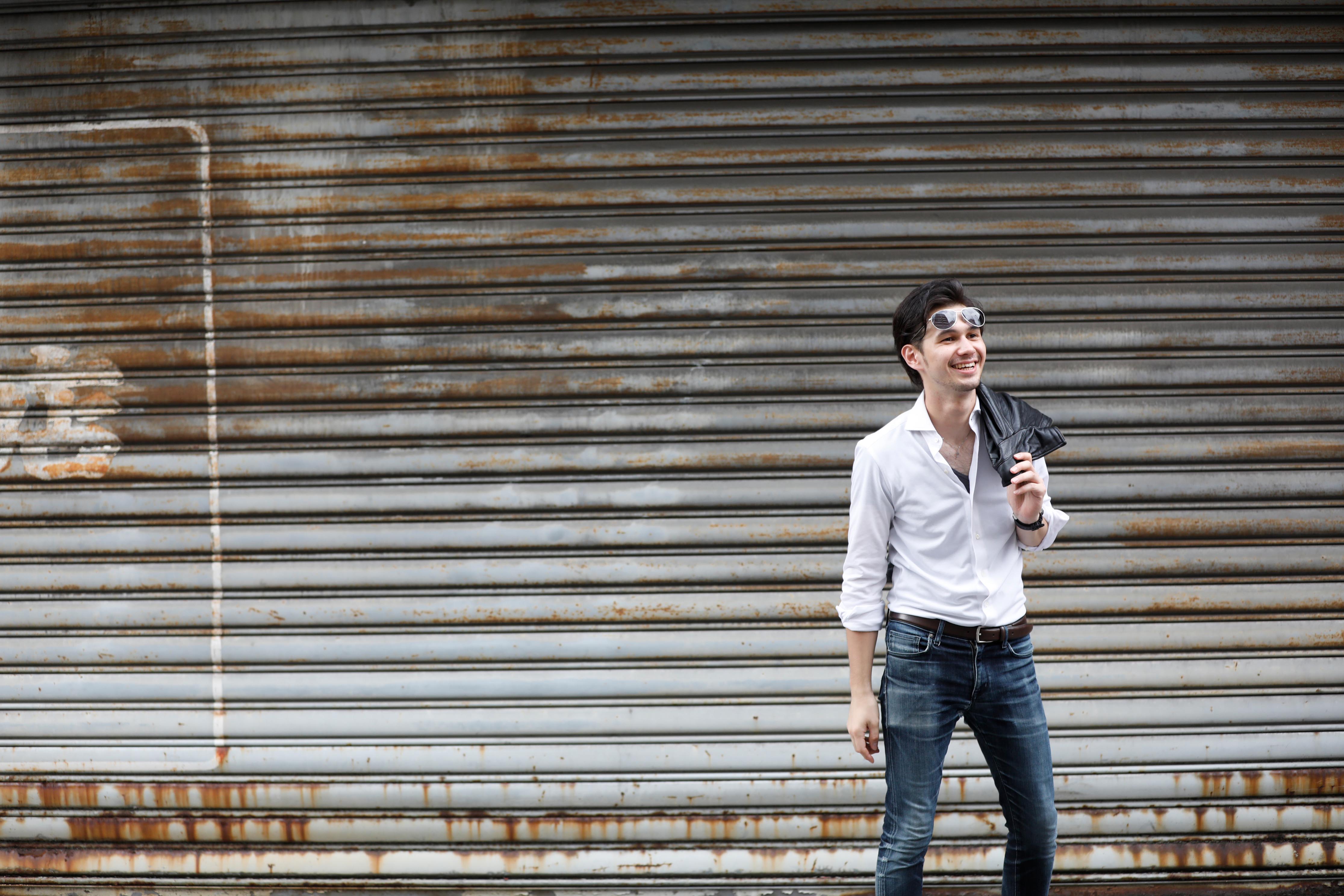 メンズON・OFF　男性ポートレート撮影　ロケフォト