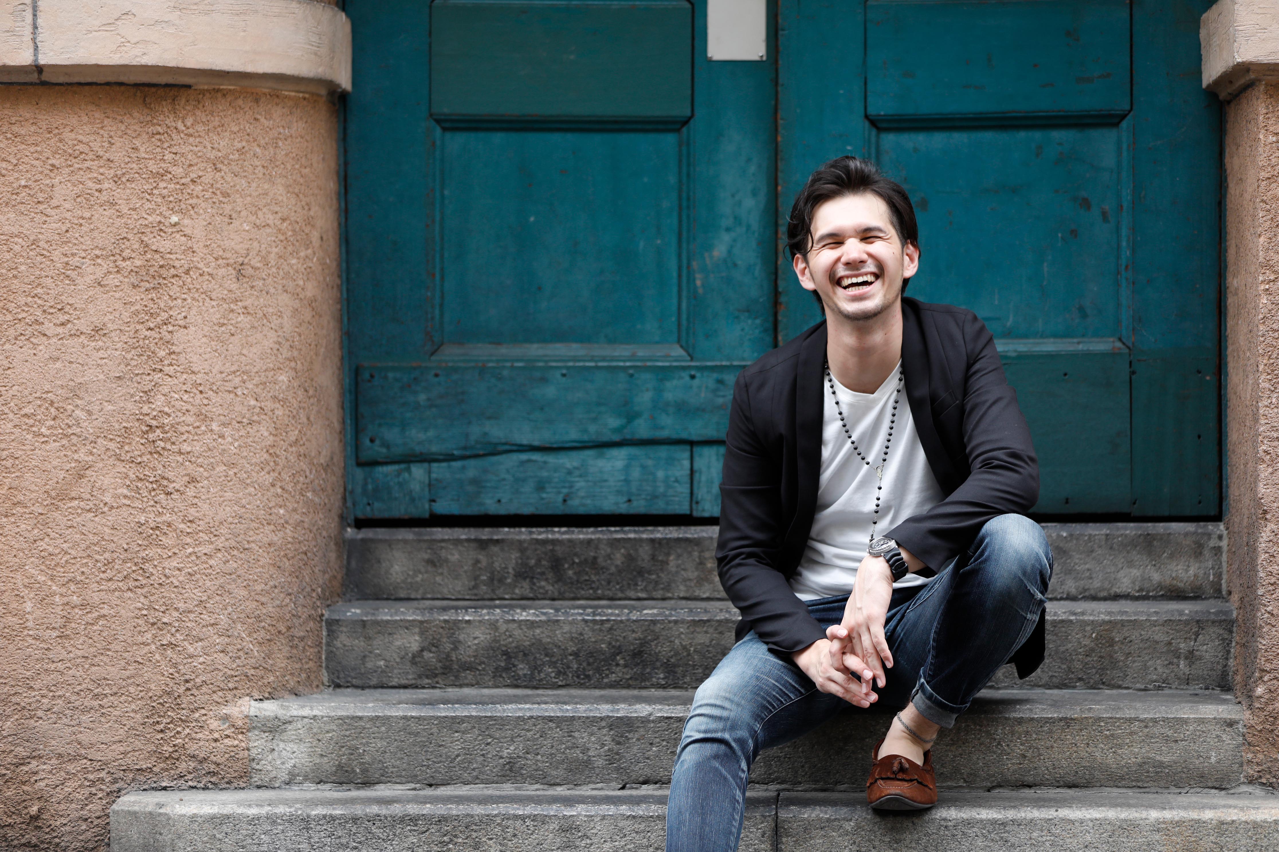 メンズON・OFF　男性ポートレート撮影　ロケフォト