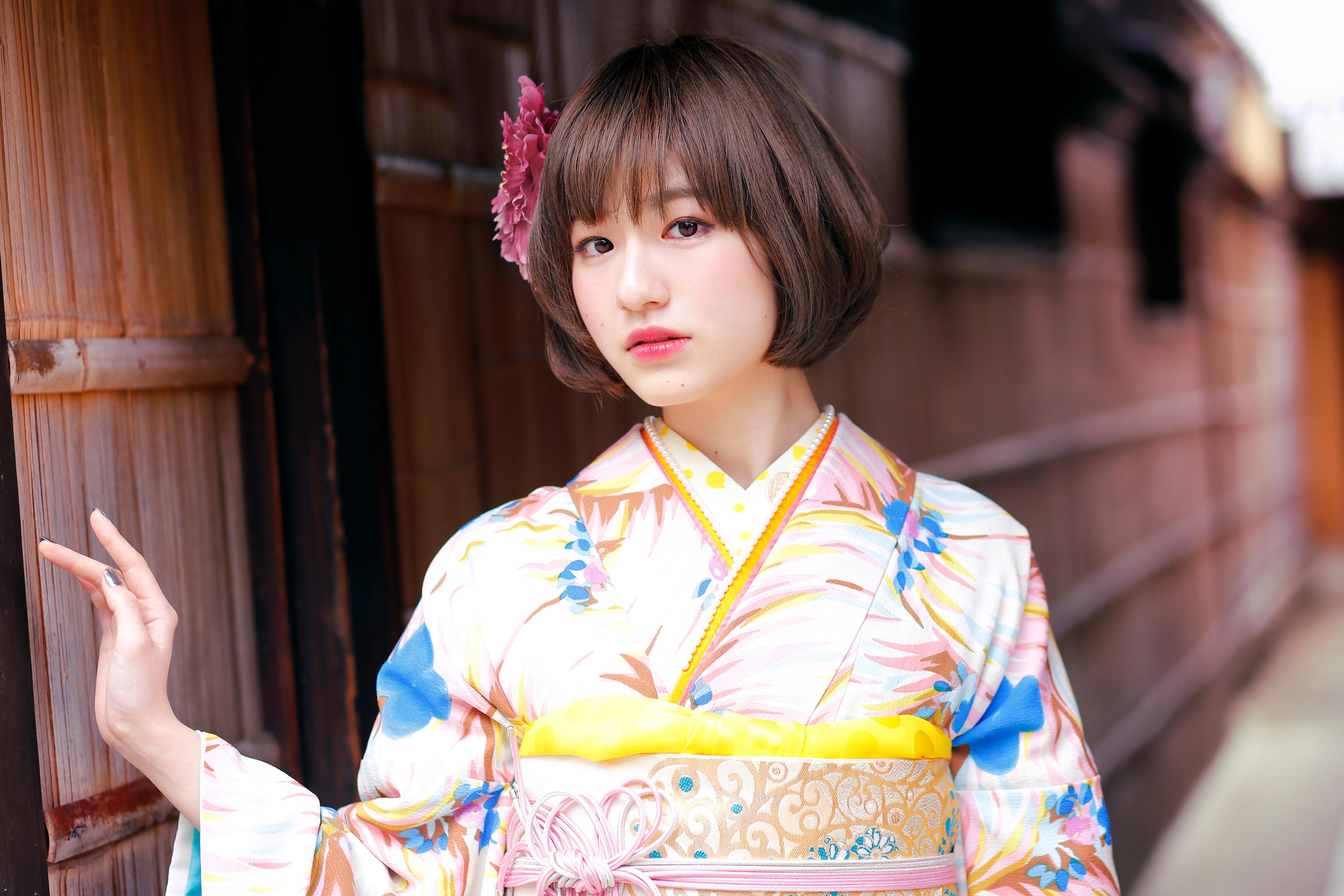 成人式・卒業式の前撮り写真撮影・メイク　ロケフォト