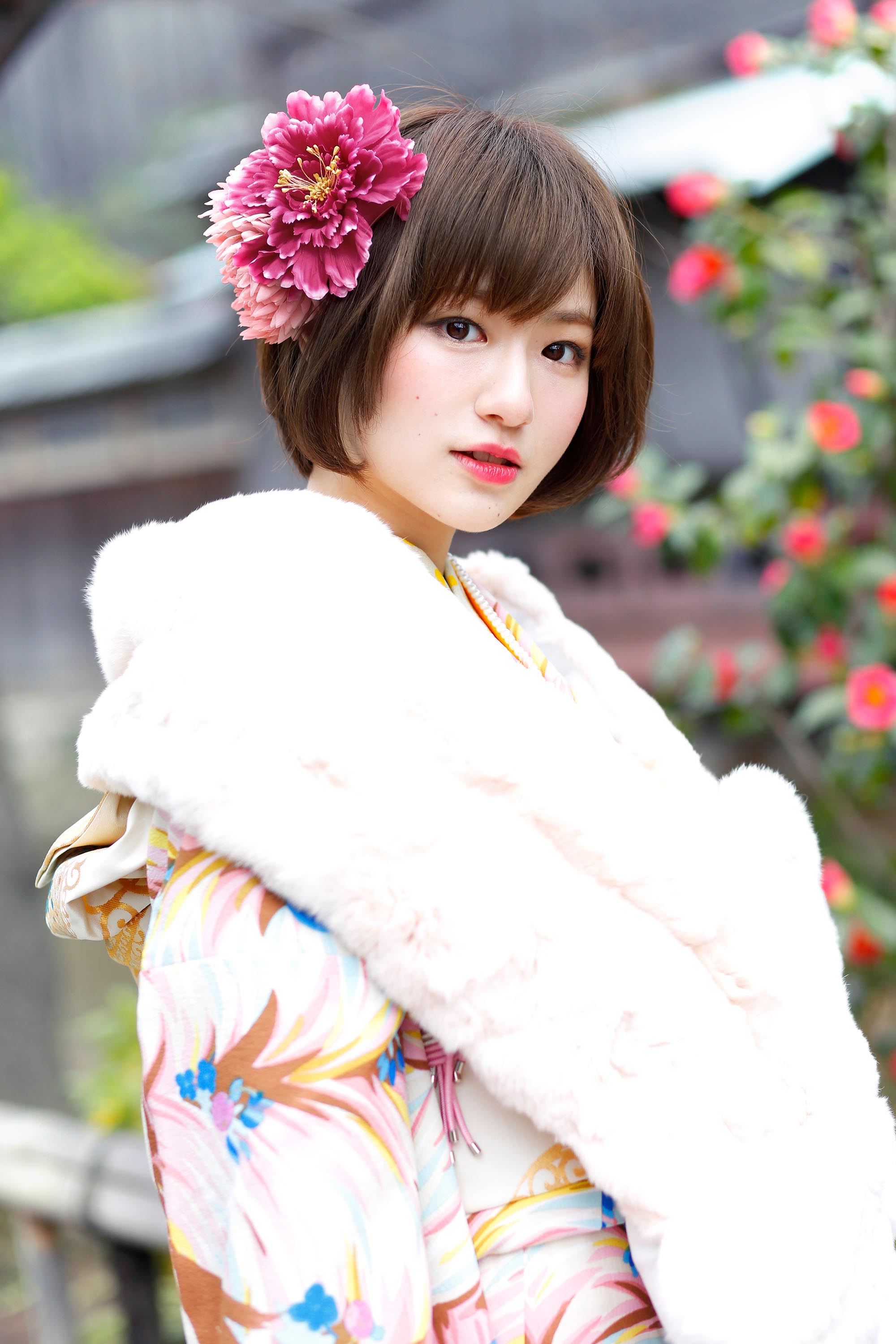 成人式・卒業式の前撮り写真撮影・メイク　ロケフォト