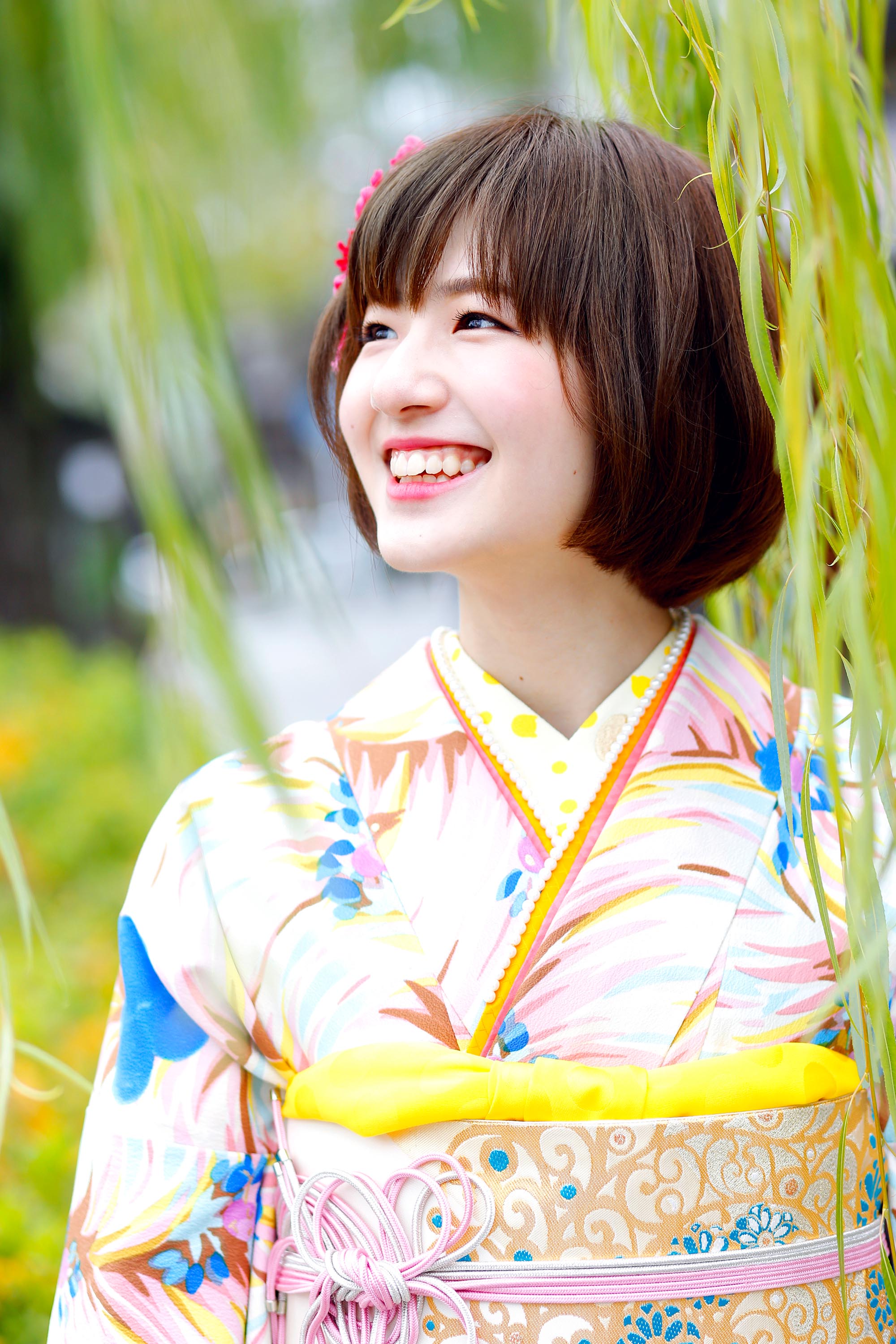 成人式・卒業式の前撮り写真撮影・メイク　ロケフォト